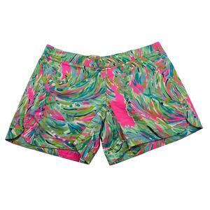Lilly Pulitzer The Callahan Short S bright Tropical 5” Inseam Casual Preppy EUC